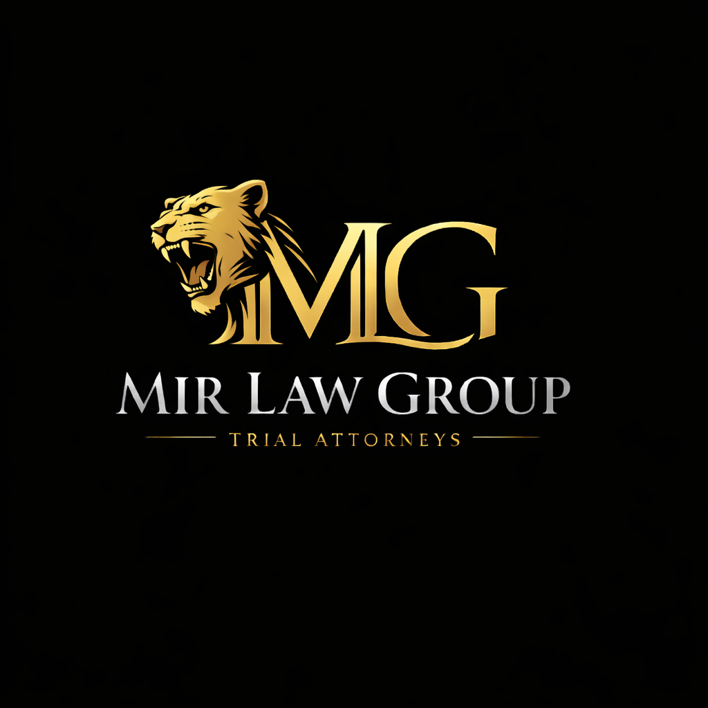 Mir Law Group, PLLC gold lioness emblem